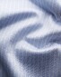 Eton Striped King Knit Wide-Spread Collar Overhemd Licht Blauw