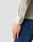 Eton Striped King Knit Wide-Spread Collar Shirt Beige