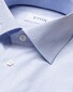 Eton Striped Signature Poplin Overhemd Licht Blauw
