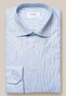 Eton Striped Signature Twill Subtle Texture Shirt Light Blue