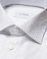 Eton Striped Signature Twill Subtle Texture Shirt White