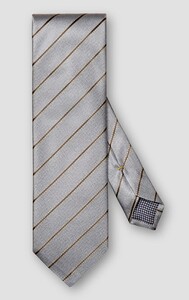 Eton Striped Silk Fine Texture Tie Light Blue
