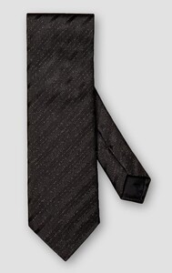 Eton Striped Silk Lurex Yarn Shimmer Das Zwart