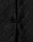 Eton Striped Silk Lurex Yarn Shimmer Tie Black