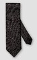 Eton Striped Silk Lurex Yarn Shimmer Tie Black