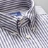 Eton Striped Slim Oxford Shirt Navy