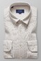 Eton Striped Slim Oxford Shirt Off White Melange