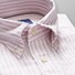 Eton Striped Slim Oxford Shirt Pink