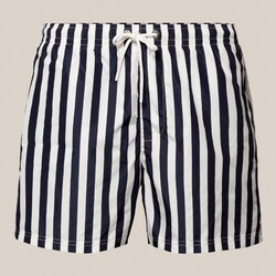 Eton Striped Swim Shorts Navy