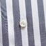 Eton Striped Twill Overhemd Donker Blauw