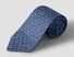 Eton Subtle Abstract Woven Flower Pattern Tie Blue