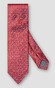 Eton Subtle Abstract Woven Flower Pattern Tie Red