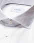 Eton Subtle Basketweave Texture Uni Signature Oxford Shirt White