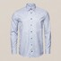 Eton Subtle Checked Cotton-Lyocell Stretch Shirt Blue
