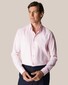 Eton Subtle Checked Cotton-Lyocell Stretch Shirt Light Pink