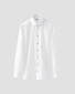 Eton Subtle Contrast Buttons Uni Signature Twill Overhemd Wit