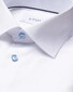 Eton Subtle Contrast Buttons Uni Signature Twill Shirt White