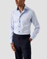 Eton Subtle Contrast Details Uni Signature Twill Overhemd Licht Blauw