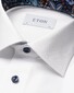 Eton Subtle Contrast Details Uni Signature Twill Shirt White