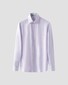 Eton Subtle Contrast Fabric Cotton Lyocell Stretch Shirt Light Purple