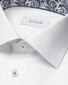 Eton Subtle Contrast Floral Effect Uni Signature Twil Shirt White