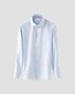 Eton Subtle Faux-Uni Melange Fine Twill Organic Cotton Shirt Light Blue