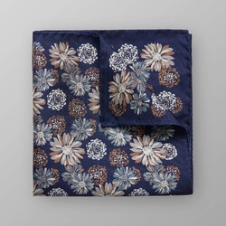 Eton Subtle Floral Pattern Pochet Donker Blauw-Paars