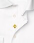 Eton Subtle Front Placket Embroidery Signature Twill Overhemd Wit