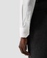 Eton Subtle Front Placket Embroidery Signature Twill Overhemd Wit