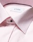 Eton Subtle Geometric Pattern Evening Jacquard Shirt Pink