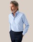 Eton Subtle Geometric Pattern Luxury Dobby Fabric Tonal Buttons Overhemd Licht Blauw