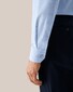 Eton Subtle Geometric Pattern Luxury Dobby Fabric Tonal Buttons Overhemd Licht Blauw