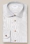 Eton Subtle Herringbone Over Micro Pinstripe Signature Twill Shirt Beige