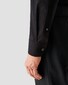 Eton Subtle Pin-Dot Fine Piqué Weave Mother of Pearl Buttons Shirt Black
