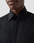 Eton Subtle Rich Diamond Shape Weave Hidden Button Fly Front Overhemd Zwart