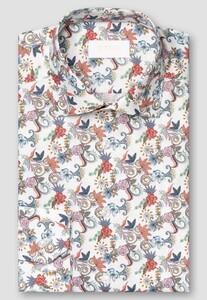 Eton Subtle Texture Fine Twill Floral Pattern Shirt Multicolor