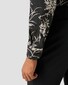 Eton Subtle Texture Signature Twill Bold Floral Design Overhemd Zwart