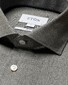 Eton Super 120 Merino Wool Natural Stretch Mother of Pearl Buttons Overhemd Licht Grijs