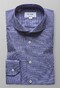 Eton Super Slim Fine Twill Micro Check Overhemd Donker Blauw
