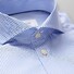 Eton Super Slim Fine Twill Stripe Overhemd Diep Blauw