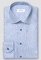 Eton Super Slim Fine Twill Stripe Shirt Blue