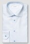 Eton Super Slim Fine Twill Stripe Shirt Light Blue