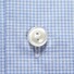 Eton Super Slim Mini Check Contrast Overhemd Licht Blauw