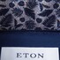 Eton Super Slim Palm Detail Overhemd Donker Blauw Melange