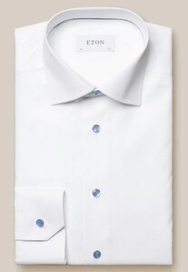 Eton Super Slim Signature Poplin Cutaway Collar Shirt White
