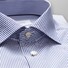 Eton Super Slim Stripe Overhemd Donker Blauw