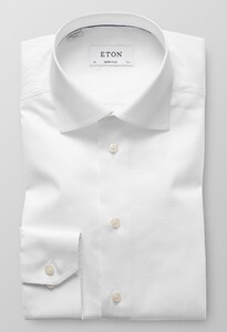 Eton Supre Slim Signature Twill Overhemd Wit