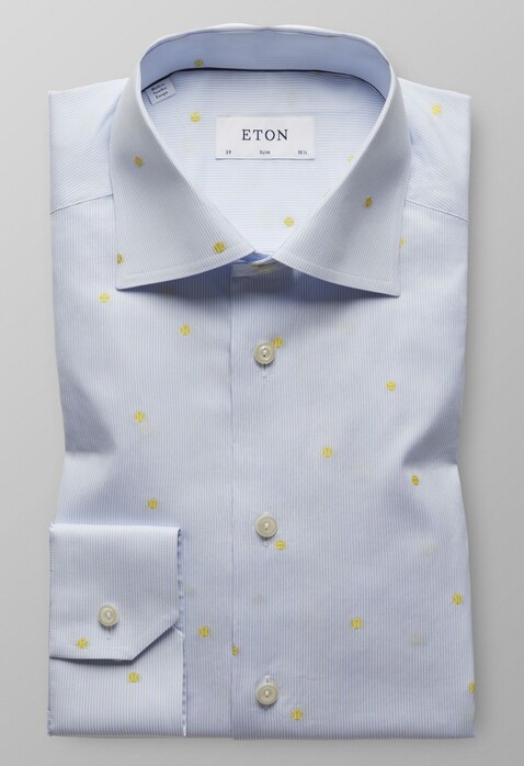 Eton Tennis Ball Shirt Overhemd Licht Blauw