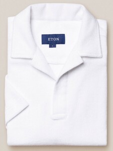 Eton Terry Popover Polo Poloshirt White