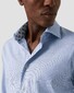 Eton Texture Weave Fine Pattern Lightweight Cotton Tencel Shirt Dark Evening Blue